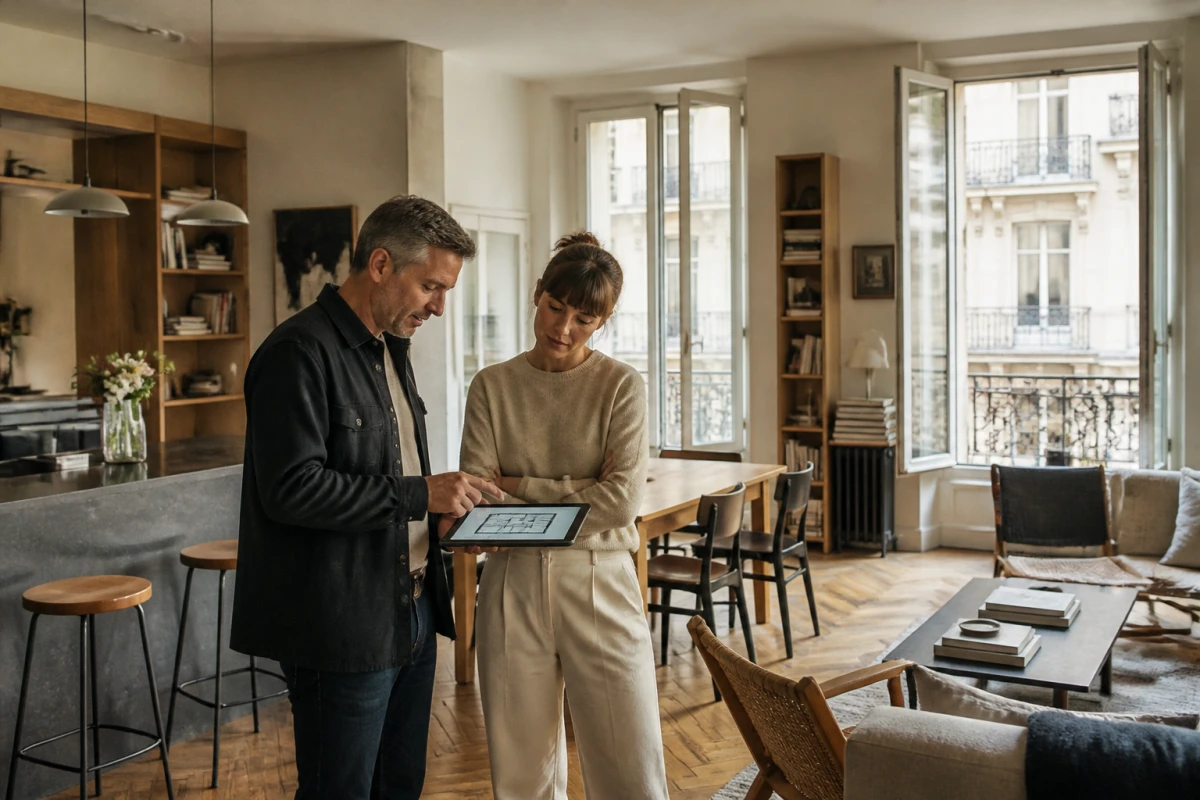Aménagement intérieur appartement mal agencé Ile-de-France